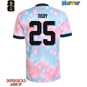 Belgien Nathan Ngoy #25 Udebanetrøje VM 2026 Kort ærmer Belgien Nathan Ngoy #25 Udebanetrøje VM 2026 Kort ærmer